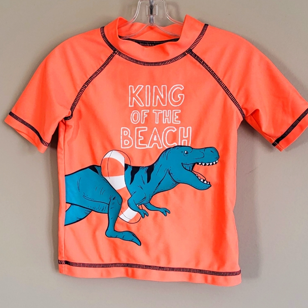 "King Of The Beach" rashguard swim top
